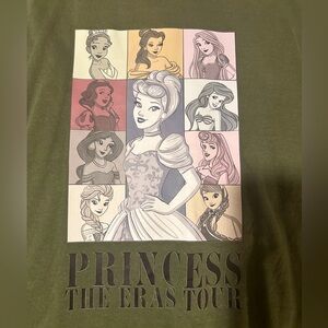 Olive green princess eras tour t-shirt